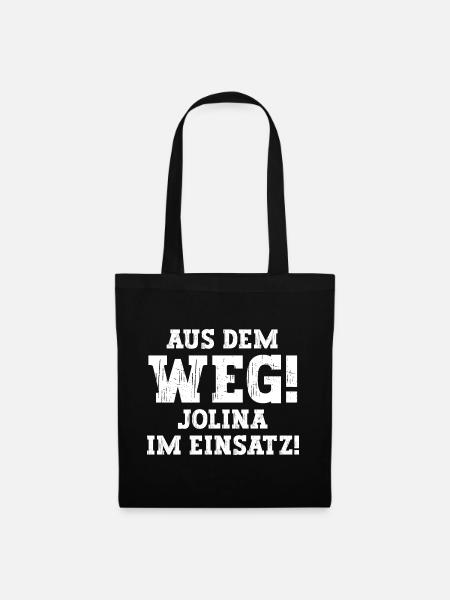 Jolina Lustiger Spruch Vorname Name Jolina - Stoffbeutel - Schwarz