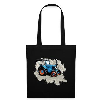 Traktor Lanz - Stoffbeutel - Schwarz - Vorne