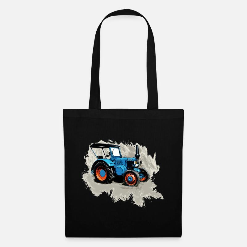 Traktor Lanz - Stoffbeutel - Schwarz