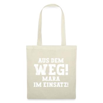 Mara Lustiger Spruch Vorname Name Mara - Stoffbeutel - Natur - Vorne