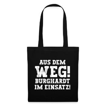 Burghardt Lustiger Spruch Vorname Name Burghardt - Stoffbeutel - Schwarz - Vorne