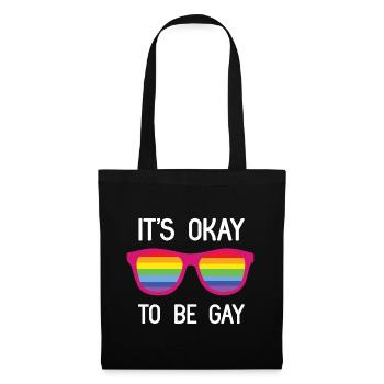 Pride Month - It's Okay To Be Gay - Tote Bag - black - Front