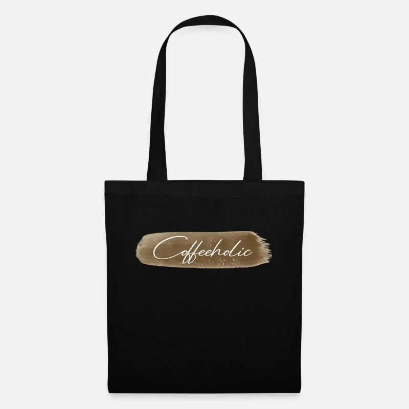 Accro au café - Sac en tissu - noir