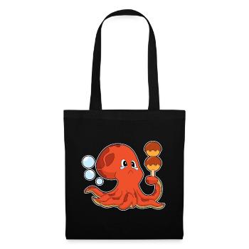 Poulpe Takoyaki - Sac en tissu - noir - Devant