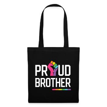 LGBT Pride Month - Proud Brother - Tote Bag - black - Front