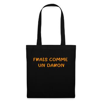 frais comme un daron - Sac en tissu - noir - Devant