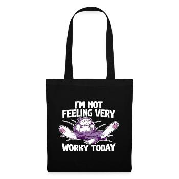 I'm Not Feeling Very Worky Today 4 - Tote Bag - black - Front
