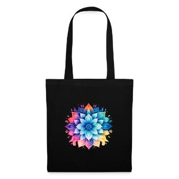 Colorful flower design - Tote Bag - black - Front
