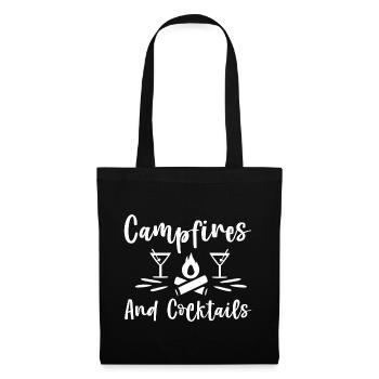 Campfire And Cocktails 4 - Tote Bag - black - Front