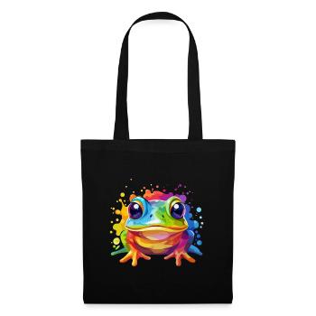Frog design colorful - Tote Bag - black - Front