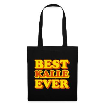 Kalle Prénom Drôle Cadeau - Sac en tissu - noir - Devant