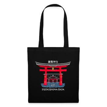 Sanctuaire d’Itsukushima, Miyajima, Hiroshima. Japon - Sac en tissu - noir - Devant