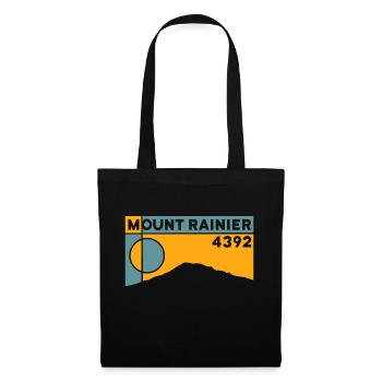 Mount Rainier Hiking Climb Keepsake Gift - Tote Bag - black - Front