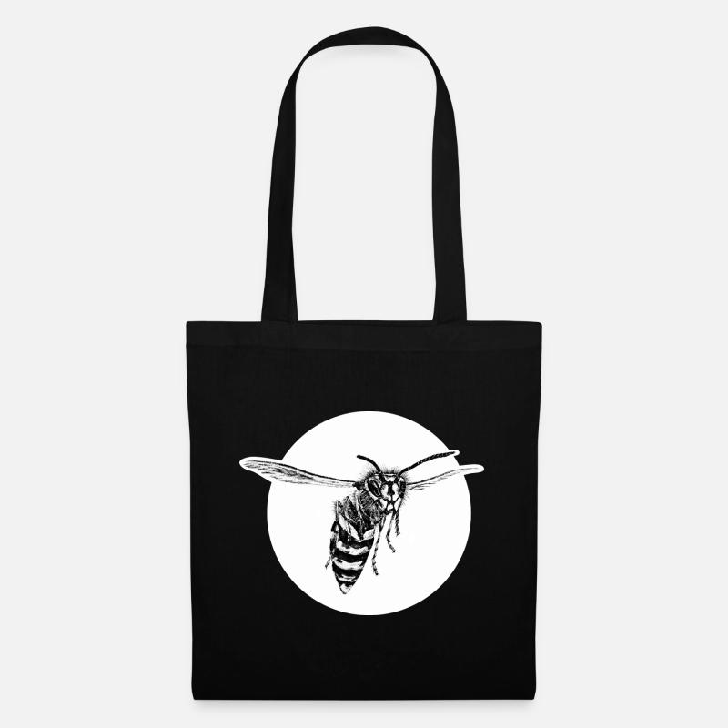 Wasp - Bee - Insect - Tote Bag - black
