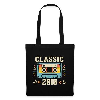 Vintage 2010 Retro Birthday Cassette 2010 - Tote Bag - black - Front