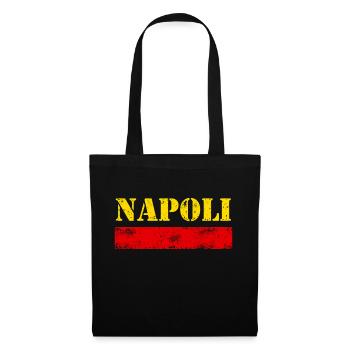 Neapel Vintage - Stoffbeutel - Schwarz - Vorne