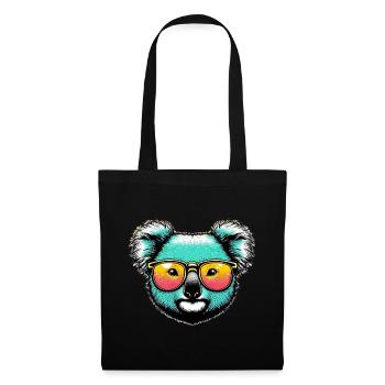 Koala - Stoffbeutel - Schwarz - Vorne