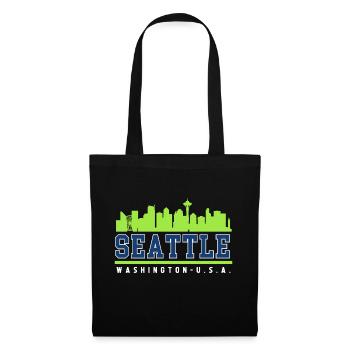Seattle Skyline Washington usa - Tote Bag - black - Front