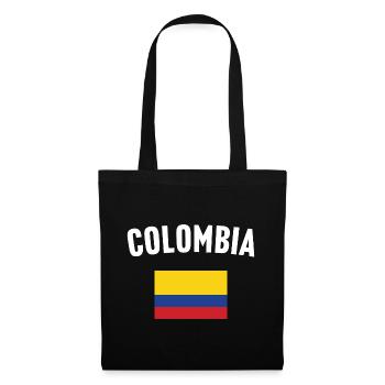Drapeau de la Colombie - Sac en tissu - noir - Devant