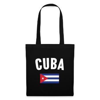 Drapeau de Cuba - Sac en tissu - noir - Devant