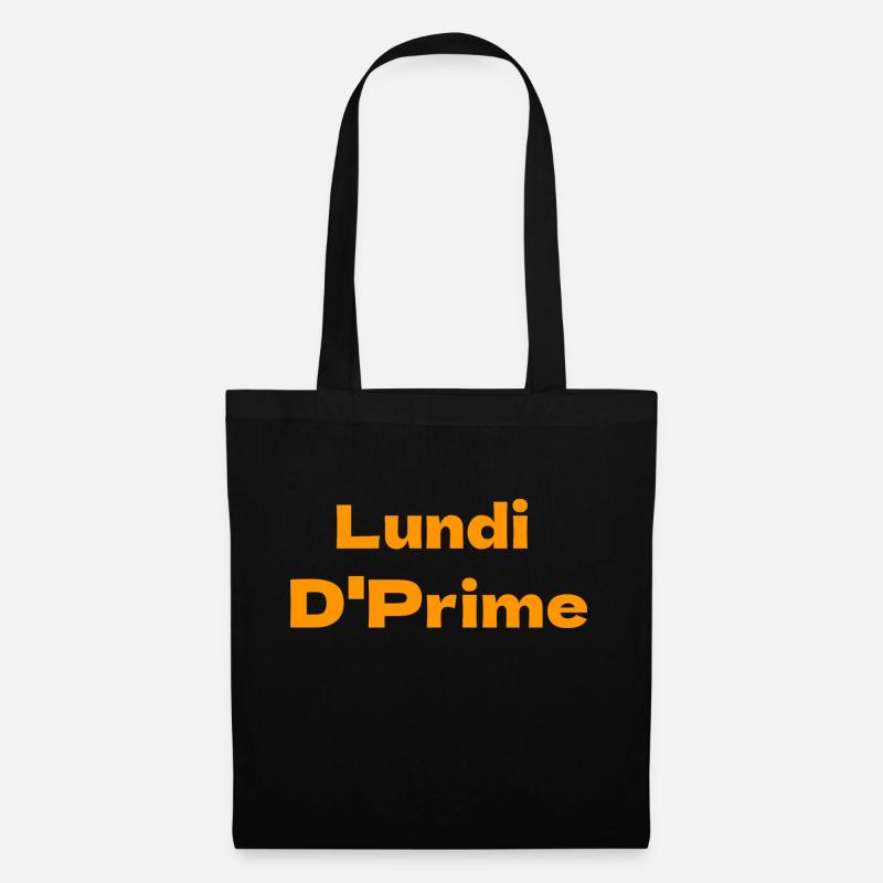 Lundi D'prime - Sac en tissu - noir
