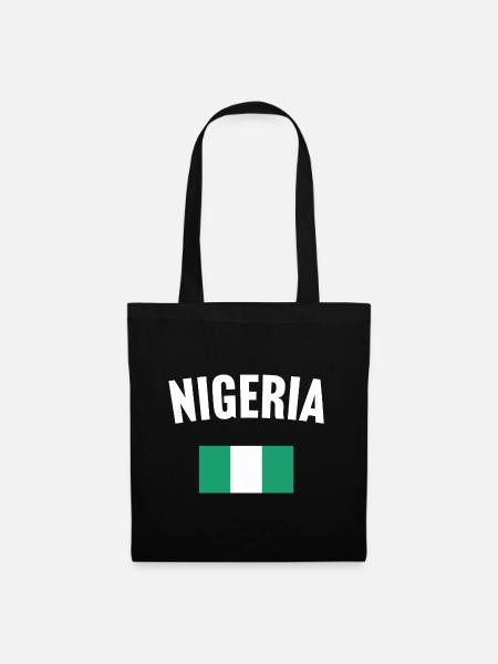 Nigeria Flag - Tote Bag - black