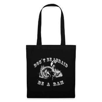 Soyez un Bélier - Sac en tissu - noir - Devant