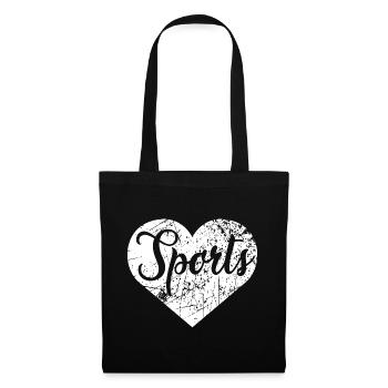 Sports Heart - Tote Bag - black - Front