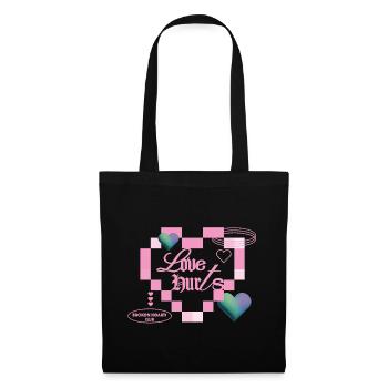 L’amour fait mal - Sac en tissu - noir - Devant