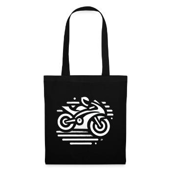 motorcycle - Sac en tissu - noir - Devant