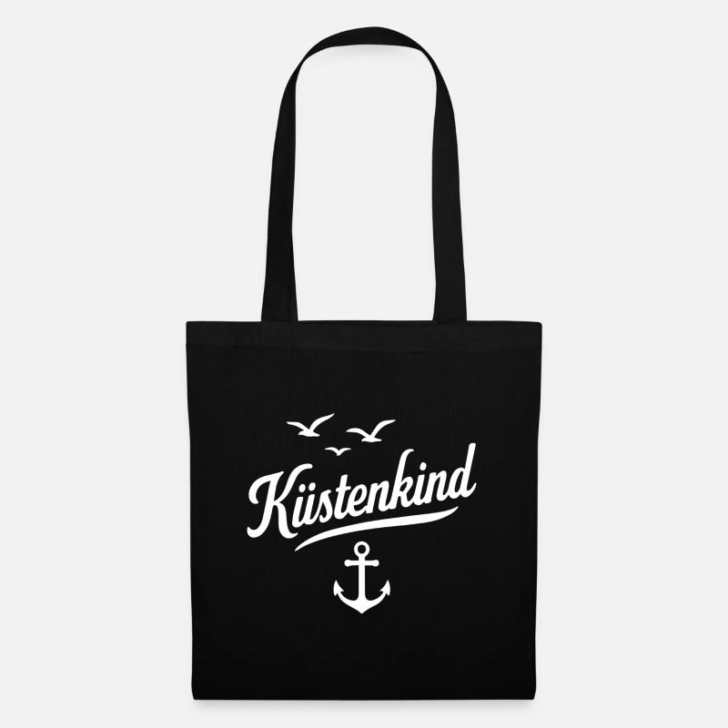 Küstenkind - Stoffbeutel - Schwarz