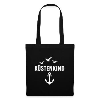 Küstenkind - Stoffbeutel - Schwarz - Vorne