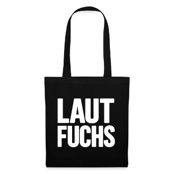 LAUTFUCHS - Stoffbeutel - Schwarz - Vorne