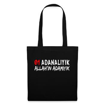 Adanaliyik Allah´in Adamiyik - Stoffbeutel - Schwarz - Vorne