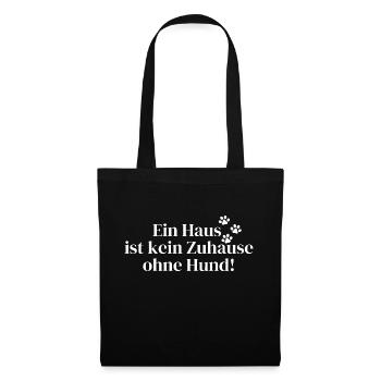 Dicton de chien - Sac en tissu - noir - Devant