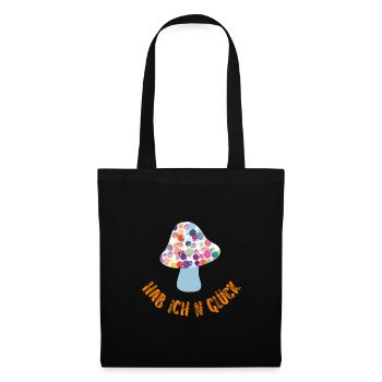 Lucky Guy Autumn Luck Mushroom Cool Sayings Blobs - Tote Bag - black - Front