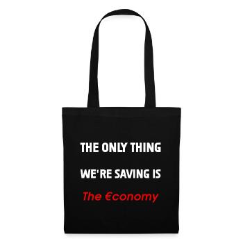Sauver l’économie - Sac en tissu - noir - Devant