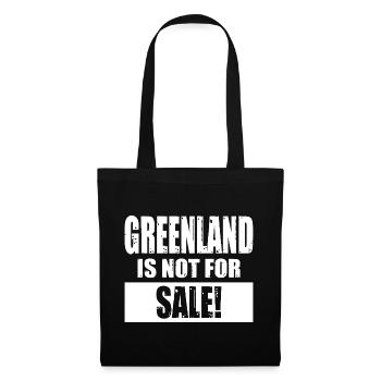 Le Groenland n’est pas à vendre - Sac en tissu - noir - Devant