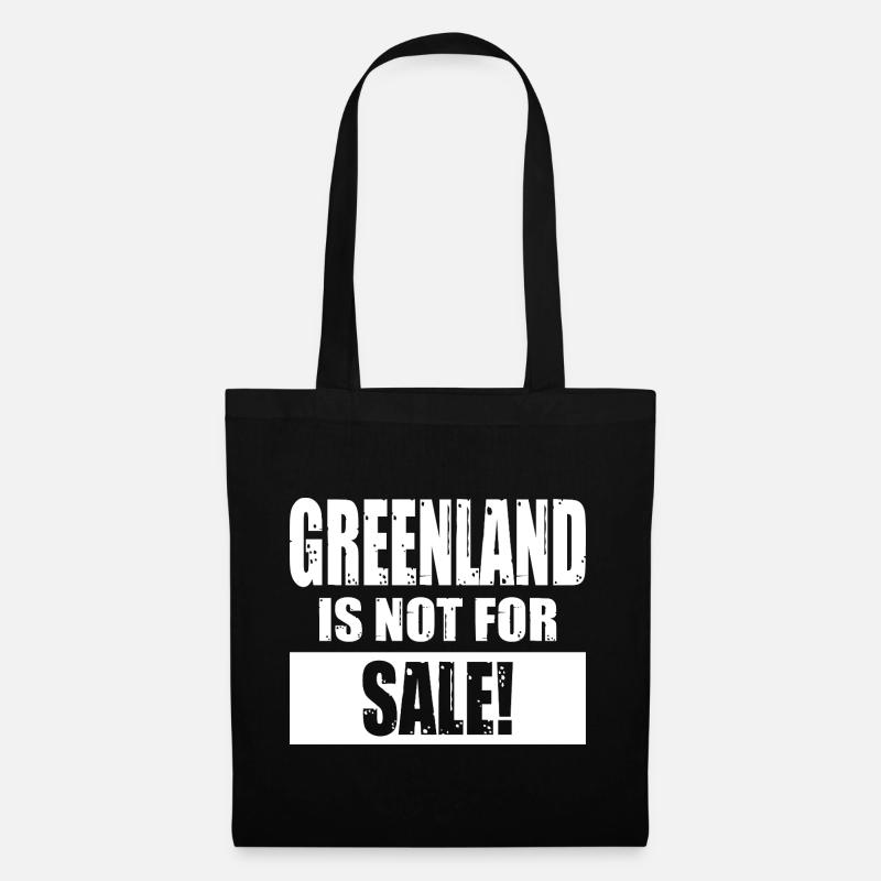 Greenland Is Not For Sale - Stoffbeutel - Schwarz