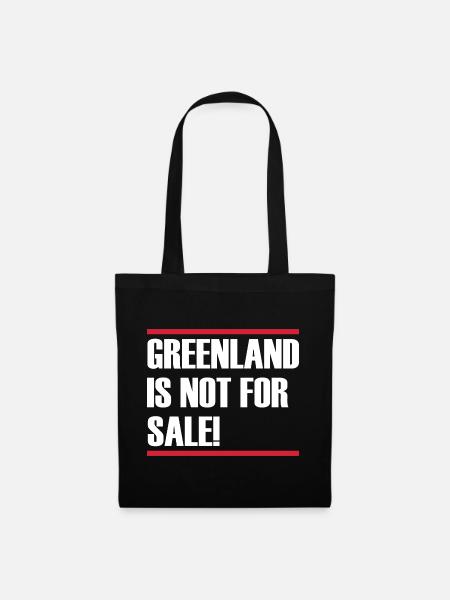 Greenland Is Not For Sale - Stoffbeutel - Schwarz