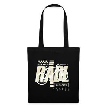 Urban Bike Casual Active Radl Radln - Stoffbeutel - Schwarz - Vorne