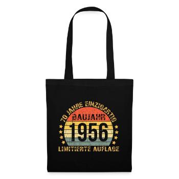 1956 Geburtstag 70 Dekoration Lustig 70 Geburtstag - Stoffbeutel - Schwarz - Vorne