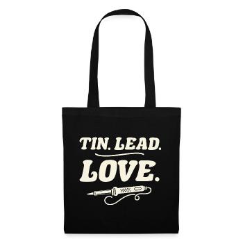 Soldering PCB Tin Lead Love Solder Electronics - Tote Bag - black - Front
