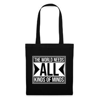 Le monde a besoin de toutes sortes d’esprits inspirants - Sac en tissu - noir - Devant