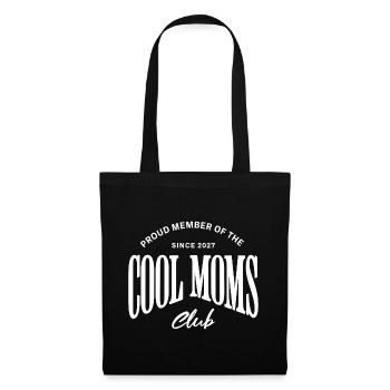 Mama 2027 - Proud member of the Cool Moms Club - Stoffbeutel - Schwarz - Vorne