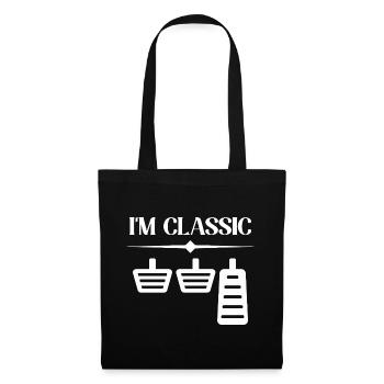 I'm classic Car lover car guy mechanic - Stoffbeutel - Schwarz - Vorne