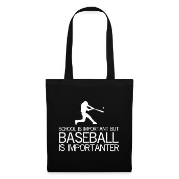 Devise du Tee de la Rivalité de Baseball - Sac en tissu - noir - Devant