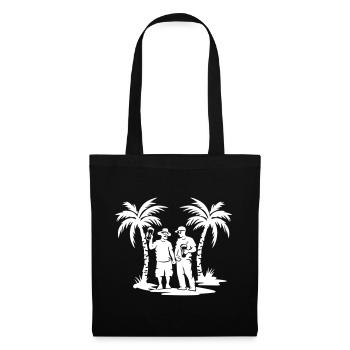 Fête Silhouette Holiday - Sac en tissu - noir - Devant