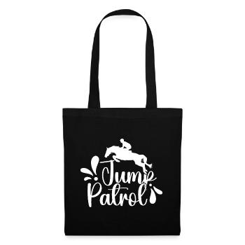 Cavalier amateur de saut de patrouille Équitation anglaise - Sac en tissu - noir - Devant