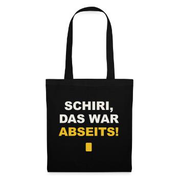 Schiri Das War Abseits - Stoffbeutel - Schwarz - Vorne